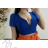 Top croptop krátky rukáv dámsky (S/M ONE SIZE) TALIANSKA MÓDA IMPLP2322745075