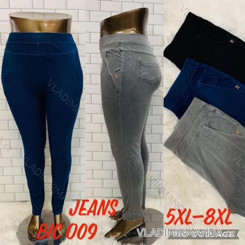 Legíny dlhé jeans dámske nadrozmer (5XL-8XL) TURECKÁ MÓDA TMWL23009