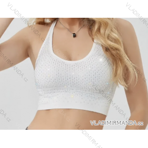 Top croptop na ramienka dámsky (S/M ONE SIZE) TALIANSKA MÓDA IMPMD231237a