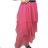 Sukňa dlhá tylová dámska (S/M/L ONE SIZE) TALIANSKA MÓDA IMM2298HG/DR tmavo ružová