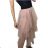 Sukňa dlhá tylová dámska (S/M/L ONE SIZE) TALIANSKA MÓDA IMM2298HG/DR tmavo ružová