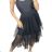 Sukňa dlhá tylová dámska (S/M/L ONE SIZE) TALIANSKA MÓDA IMM2298HG/DR tmavo ružová