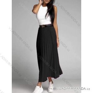 Sukňa dlhá skladaná dámska (S/M ONE SIZE) TALIANSKA MÓDA IMD22536