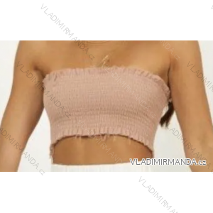 Top croptop carmen bez rukávov dámsky (S/M ONE SIZE) TALIANSKA MÓDA IMPMD2321601b