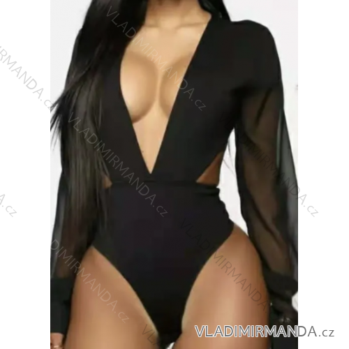 Body dlhý rukáv dámsky (S/M ONE SIZE) TALIANSKA MÓDA IMPMD2320542L