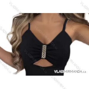 Top croptop na ramienka dámsky (S/M ONE SIZE) TALIANSKA MÓDA IMPMD2327032