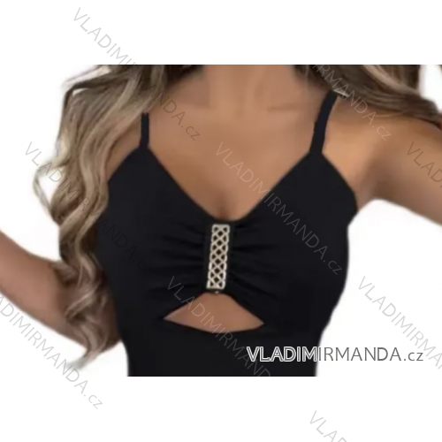 Top croptop na ramienka dámsky (S/M ONE SIZE) TALIANSKA MÓDA IMPMD2327032