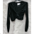 Top croptop dlhý rukáv dámsky (S/M ONE SIZE) TALIANSKA MÓDA IMPMD2321366a