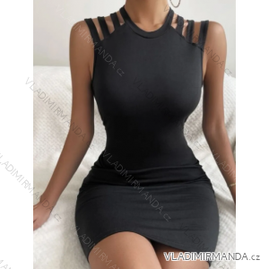 Šaty elegantné bez rukávov dámske (S/M ONE SIZE) TALIANSKA MÓDA IMPMD2323783L