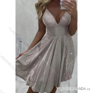 Šaty elegantné na ramienka dámske (S/M ONE SIZE) TALIANSKA MÓDA IMPMD2314158a