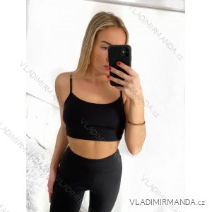 Top/croptop na ramienka dámsky (S/M ONE SIZE) TALIANSKA MÓDA IMPHD234070