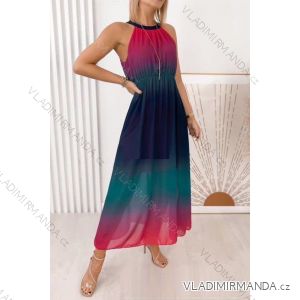 Šaty dlhé letné bez rukáv dámske (S/M ONE SIZE) TALIANSKA MÓDA IMWMG231553