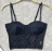 Crop top na ramienka dámsky (S/M ONE SIZE) TALIANSKA MÓDA IMPCF23wh8999