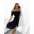 Šaty carmen cez ramená letné dámske (S/M ONE SIZE) TALIANSKA MÓDA IMM22U5368/DR BÉŽOVÁ