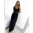 Šaty dlhé letné elegantné bez rukávov dámske (S/M ONE SIZE) TALIANSKA MÓDA IMWE231510/DU S/M čierna