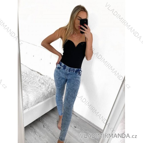 Rifle jeans dlhé dámske push up (XS-XL) RE-DRESSMA521ps65 <p>modrá</p> 26