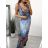 Šaty dlouhé letní icecool bez rukávu dámské (M/L, XL/2XL) AINUOSI ITALSKÁ MODA IMB239911/DU M / L tmavo modrá