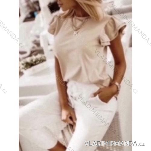 Tričko krátky rukáv dámske (S/M ONE SIZE) TALIANSKA MÓDA IMWGG231790
