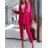 Súprava elegantné nohavice dlhé sako dlhý rukáv dámska (S/M ONE SIZE) TALIANSKA MÓDA IMWY23314