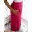 Sukňa maxi dlhá v páse na žabičkovanie dámska (S/M/L ONE SIZE) TALIANSKA MÓDA IMM22MAXIMA/DR tmavo zelená
