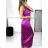 Šaty spoločenské dlhé elegantné na ramienka satén dámske (S/M ONE SIZE) TALIANSKA MÓDA IMPSH236357A/DU -   zelená smaragdová -   S/M/L