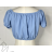Top croptop krátky rukáv dámsky (S/M ONE SIZE) TALIANSKA MÓDA IMPBB232N36279