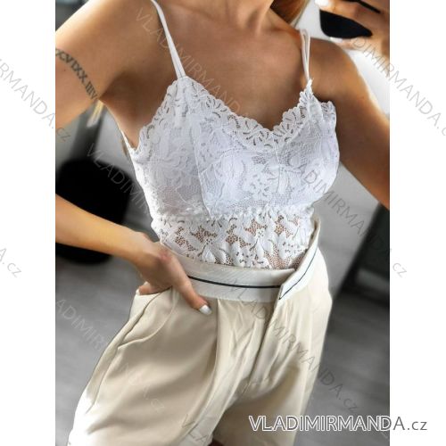 Crop top na ramienka dámsky (S/M ONE SIZE) TALIANSKA MÓDA IMWK231202