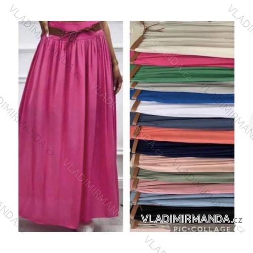 Sukňa dlhá s opaskom dámske (S/M ONE SIZE) TALIANSKA MÓDA IMWL232270
