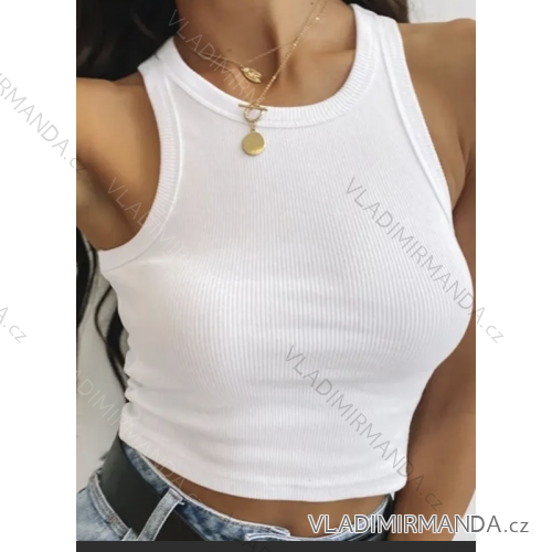 Top croptop bez rukávov dámsky (S/M ONE SIZE) TALIANSKA MÓDA IMPBB24W2027