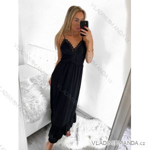 Šaty letné krajkové na ramienka dámske (S/M ONE SIZE) TALIANSKA MÓDA IMPMD236314