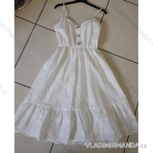 Šaty letné boho krajkové na ramienka dámske (S/M ONE SIZE) TALIANSKA MÓDA IMPEM231167