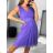 Šaty spoločenské elegantné letné bez rukávov dámske (S/M ONE SIZE) TALIANSKA MÓDA IMPSH2235841/DU S/M staroružová