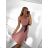 Šaty letné elegantné icecool bez rukávov dámske (S/M ONE SIZE) TALIANSKA MÓDA IMM24M4443