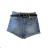 Kraťasy šortky riflové s opaskom dámske (XS-XL) M.SARA MSR23G3859G-3