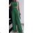 Súprava letné nohavice dlhé a croptop bez rukávu dámsky (S/M ONE SIZE) TALIANSKA MÓDA IMPGM233867/3868