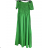 Šaty carmen cez ramená letné dámske (S/M ONE SIZE) TALIANSKA MÓDA IMM22U5368/DR BÉŽOVÁ