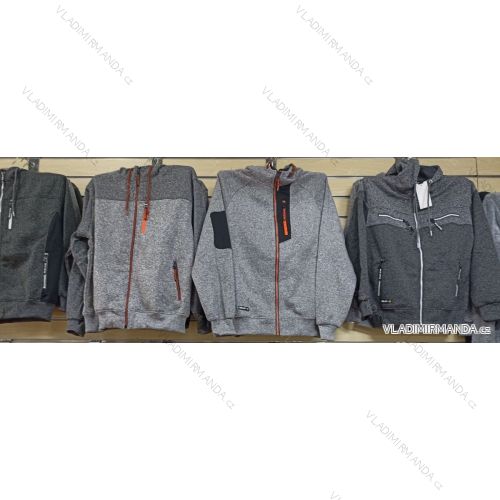 Mikina na zips s kapucňou pánska nadrozmer (M-3XL) DALEF DAL23001