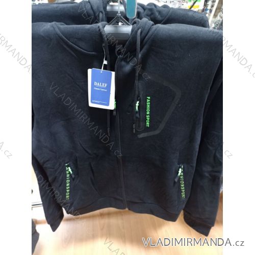 Mikina na zips s kapucňou pánska nadrozmer (M-3XL) DALEF DAL232809