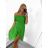 Šaty carmen cez ramená letné dámske (S/M ONE SIZE) TALIANSKA MÓDA IMM22U5368/DR BÉŽOVÁ