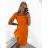 Šaty carmen cez ramená letné dámske (S/M ONE SIZE) TALIANSKA MÓDA IMM22U5368/DR BÉŽOVÁ