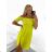 Šaty carmen cez ramená letné dámske (S/M ONE SIZE) TALIANSKA MÓDA IMM22U5368/DR BÉŽOVÁ
