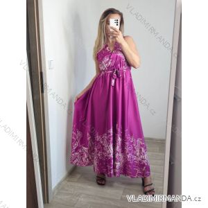 Šaty dlhé elegantné bez rukávov dámske (S/M ONE SIZE) TALIANSKA MODA IM323050