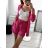 Súprava letný mušelín kraťasy a košele dlhý rukáv dámske (S/M/L ONE SIZE) TALIANSKA MÓDA IMWMY23232194