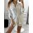 Súprava letný mušelín kraťasy a košele dlhý rukáv dámske (S/M/L ONE SIZE) TALIANSKA MÓDA IMWMY23232194