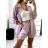 Súprava letný mušelín kraťasy a košele dlhý rukáv dámske (S/M/L ONE SIZE) TALIANSKA MÓDA IMWMY23232194/DUR - zelená limetková - M/L