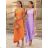 Šaty dlhé letné elegantné bez rukávov dámske (S/M ONE SIZE) TALIANSKA MÓDA IMM23M5790/DU   zelená
   S/M