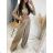 Súprava letné elegantné nohavice dlhé a top dlhý rukáv dámska (S/M ONE SIZE) TALIANSKA MÓDA IMWE232732