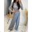 Súprava letné elegantné nohavice dlhé a top dlhý rukáv dámska (S/M ONE SIZE) TALIANSKA MÓDA IMWE232732