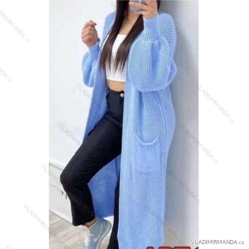 Cardigan pletený dlhý rukáv dámsky (S/M ONE SIZE) TALIANSKA MÓDA IMWD232747