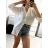 Kraťasy šortky riflové s opaskom dámske (XS-XL) M.SARA MSR23G3859G-3